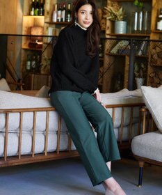 Tiaclasse 【日本製・洗える】すふれ起毛ワイドパンツ