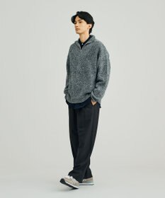 J.PRESS YORK STREET 【UNISEX】ウールカシミヤ ハーフジップニット