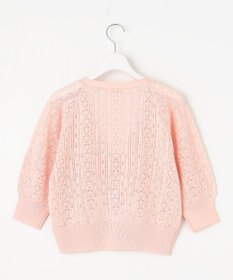 Feroux 【ご好評につき今季も登場！・洗える】透かし編み カーディガン