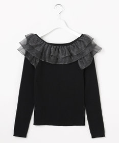 Feroux 襟フリル ニット