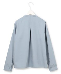 ICB L 【WEB限定・洗える】シルキーツイル  クロップドシャツ