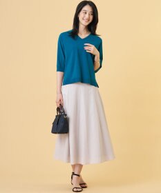 J.PRESS LADIES L 【2WAY・シーンレスに活躍】SCARF KNIT Vネック ニット