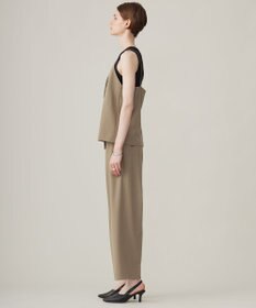 ICB 【洗える】ウール2WAYストレッチ ワイドストレートパンツ