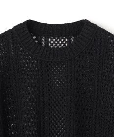 BEIGE， ATACAM / パターンメッシュ ハーフニット