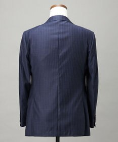 GOTAIRIKU 【Loro Piana Fabric】365 通年 3ピーススーツ(ネイビーストライプ)