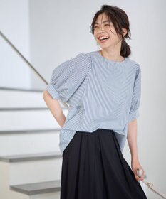 ANY 【抗菌防臭/速乾/手洗い可】エニィファンクション パフスリーブブラウス