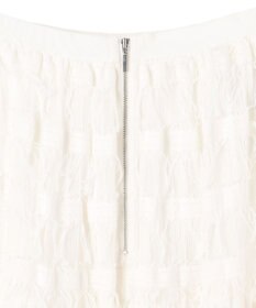 uncrave フリンジレース ティアードスカート