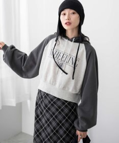 WEGO ラグランショートパーカー