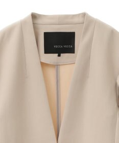YECCA VECCA ストレッチノーカラージャケット