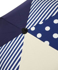 +RING レディース向け プラスリング 簡単開閉式折傘55cm NVY T1384