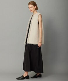 ICB 【リバーシブル着用可能】フェイクムートン ジレ