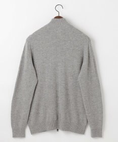 JOSEPH ABBOUD 【洗える・カシミヤブレンド】カシミヤブレンド ハイネック ジップ  カーディガン