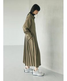 Green Parks armonia．プリーツシャツワンピース