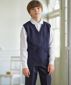 J.PRESS KIDS 【140-170cm】40/2鹿の子 長袖 ポロシャツ