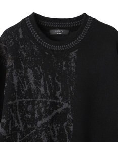 JOSEPH HOMME フォレストジャガードブロック　クルーネックニット