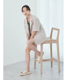 earth music&ecology リネンライク５分袖ジャケット