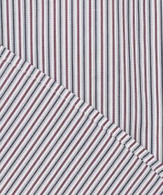 J.PRESS LADIES L 【洗える】BEZ C/Ny ドビーストライプ バンドカラー ブラウス