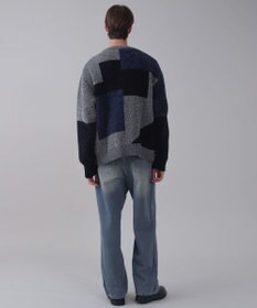 WEGO 【ユニセックス着用ITEM】ベロアモールカラーブロックプルオーバー