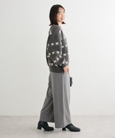 Green Parks あったか裏起毛フレアワイドパンツ