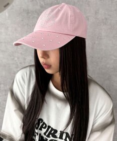 WEGO ロゴラインストーンキャップ