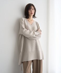 YECCA VECCA Vネックドロストデザインニット