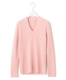 ICB 【洗える】エクストラファインメリノリブ Vネックニット