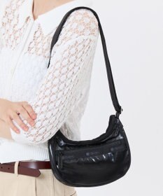 LeSportsac MINI HOBO CROSSBODY/ブラックシャイン