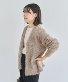 Green Parks シャギーＶネックカーディガン