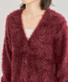 Green Parks シャギーＶネックカーディガン