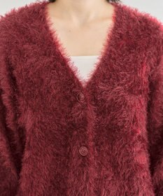 Green Parks シャギーＶネックカーディガン