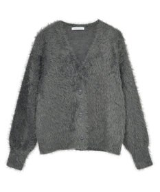 Green Parks シャギーＶネックカーディガン