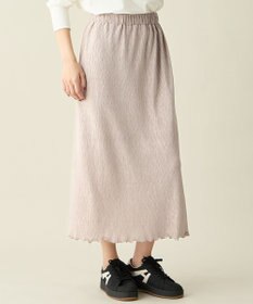 ANY L 【ウエストゴム】シュリンクベロアスカート