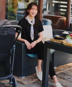 Tiaclasse 【新色追加・洗える】サイドプリーツチュニックブラウス