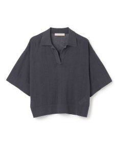 UNFILO フロスティコットン スキッパーニット