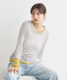 earth music&ecology レイヤードシアープルオーバー