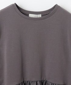 ANY L 【洗濯機可能】ペプラム チュニック丈トップス