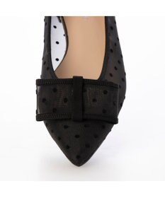 MODE ET JACOMO <carino>ドットチュールパンプス