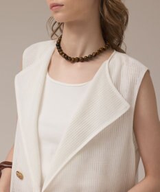 GRACE CONTINENTAL カラミロングジレ