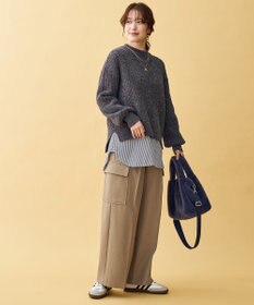 ANY L 【ウエストゴム】カーゴタックパンツ