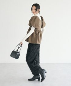 CRAFT STANDARD BOUTIQUE パフスリーブペプラムブラウス