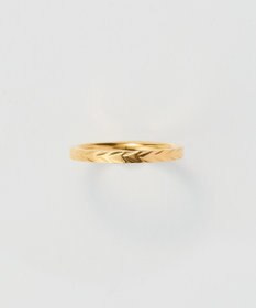 Phoebe 【金属アレルギー対応】メタルリーフカットリング　ゴールド　9号/11号/16号　サージカルステンレス