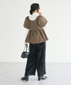 CRAFT STANDARD BOUTIQUE パフスリーブペプラムブラウス