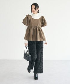 CRAFT STANDARD BOUTIQUE パフスリーブペプラムブラウス