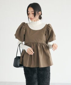 CRAFT STANDARD BOUTIQUE パフスリーブペプラムブラウス