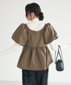 CRAFT STANDARD BOUTIQUE パフスリーブペプラムブラウス