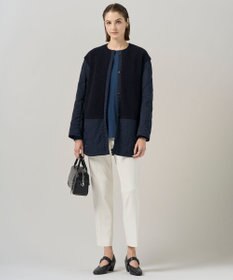 ICB L 【リバーシブル着用可能】 リバーシブルキルト ミドル丈コート