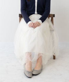 Bridget Birkin ＜3E＞【Bridget Birkin Walk】ラメパナマ調バレエパンプス