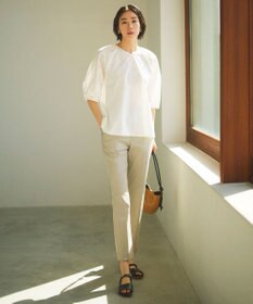 自由区 【カタログ掲載・洗える】エンブロイダリーローン ブラウス