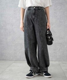 WEGO デニムベイカーステッチパンツ