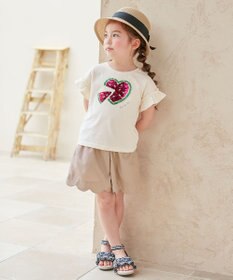 ANY KIDS 接触冷感 ミラクルスパンコール Tシャツ